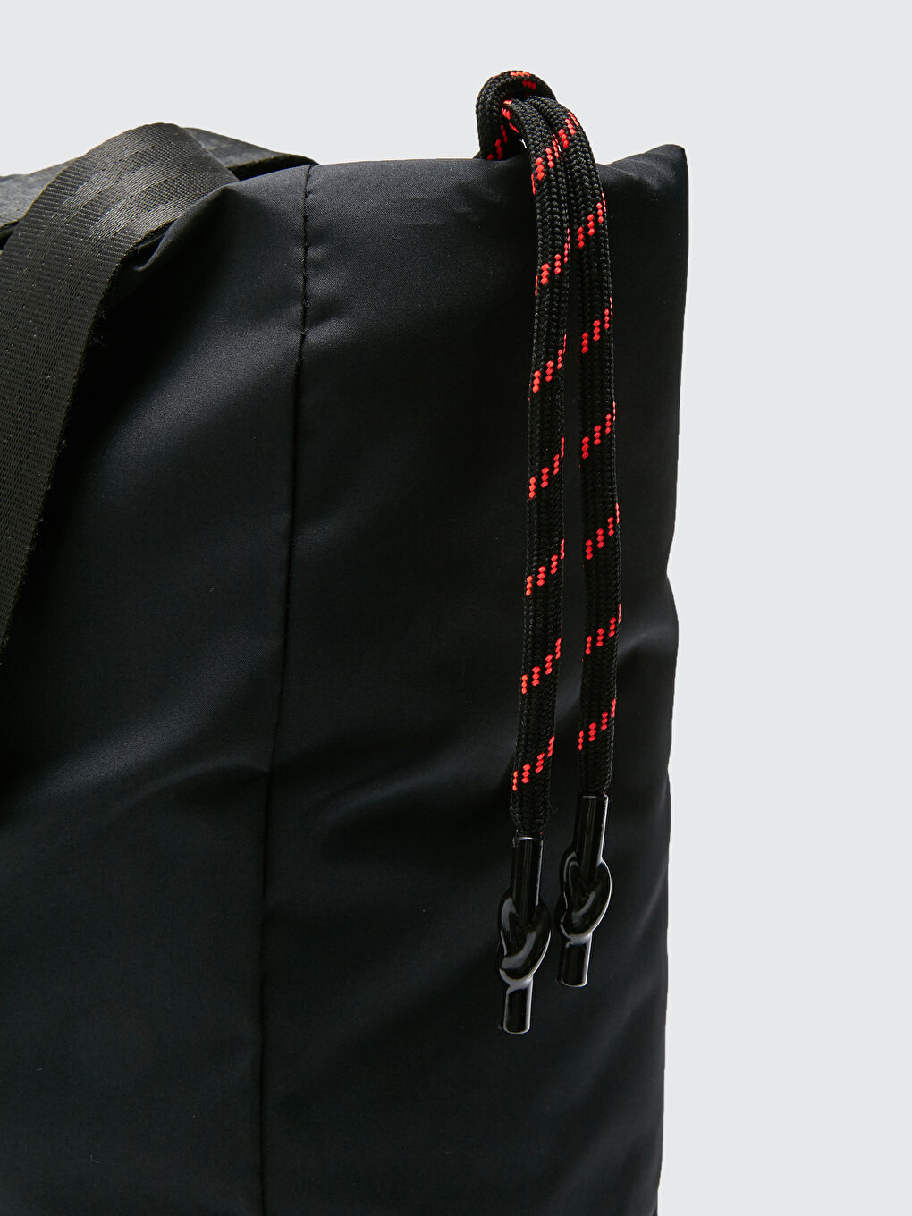 Siyah Paraşüt Kumaş Kadın Tote Çanta-4