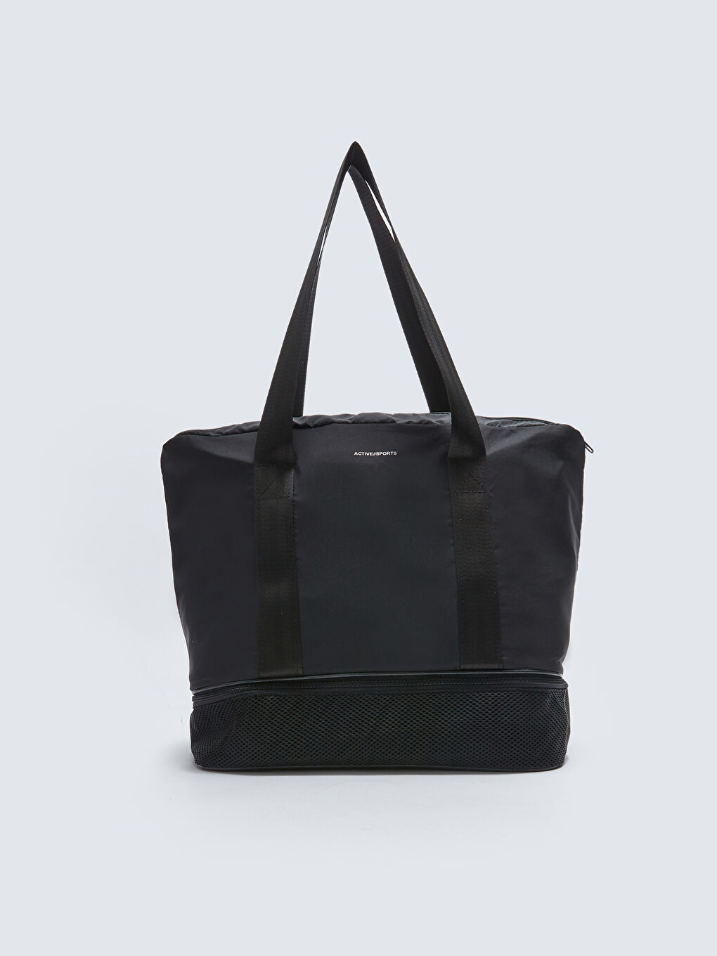 Siyah Paraşüt Kumaş Kadın Spor Çantası-2