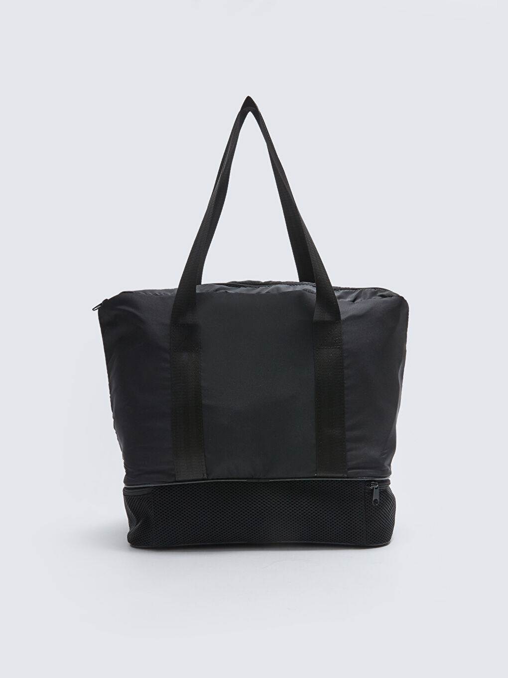 Siyah Paraşüt Kumaş Kadın Spor Çantası-4