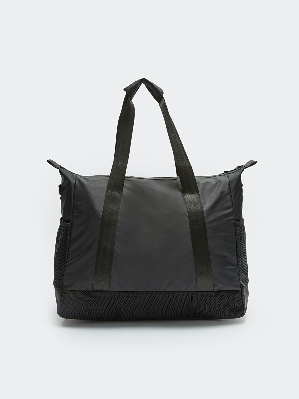 Siyah Etiket Detaylı Kadın Spor Çantası-4