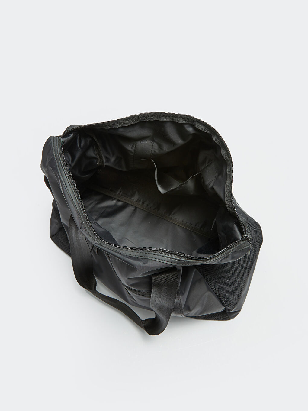 Siyah Etiket Detaylı Kadın Spor Çantası-5