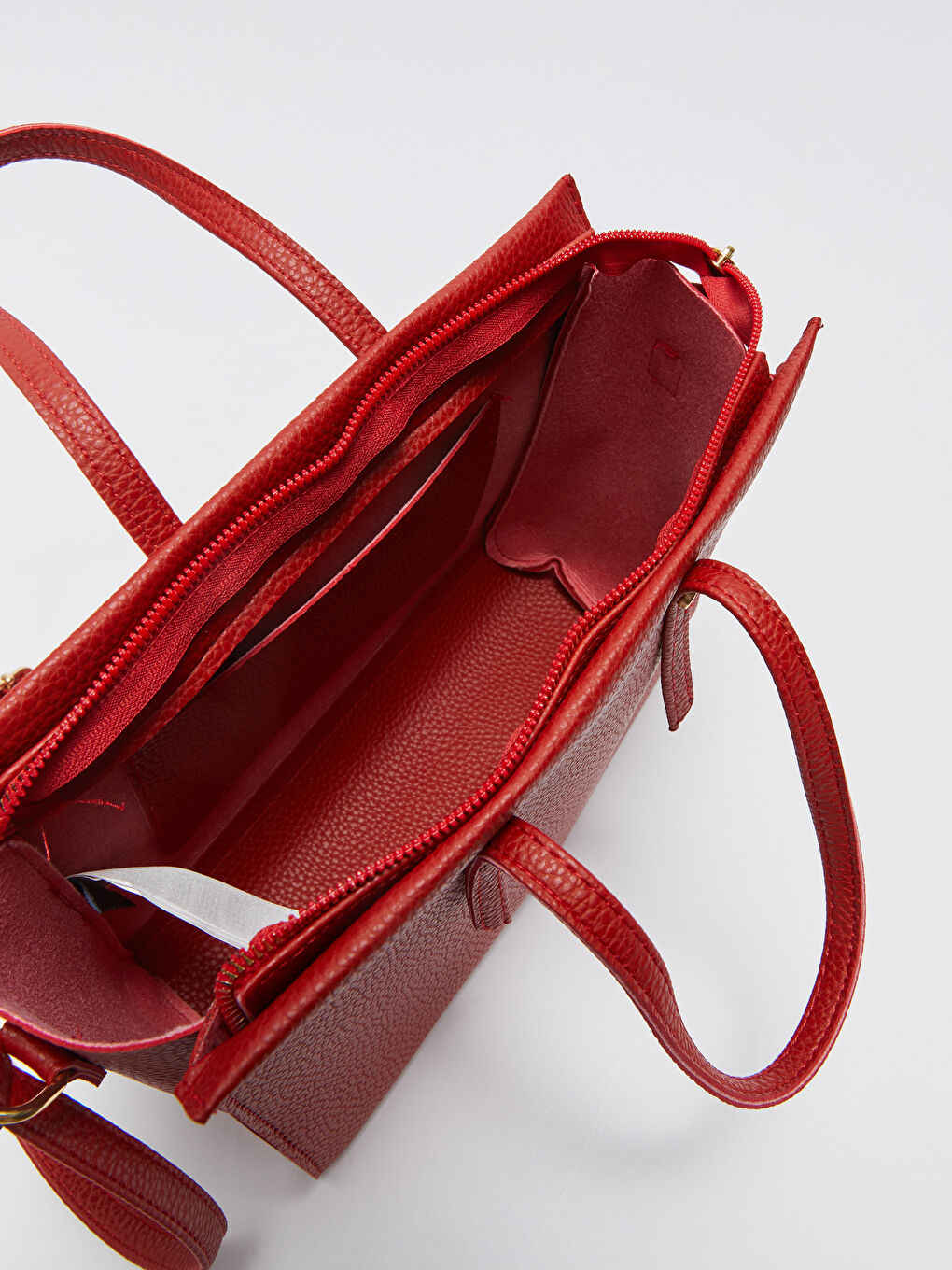 Geantă de umăr pentru femei cu aspect de piele-5