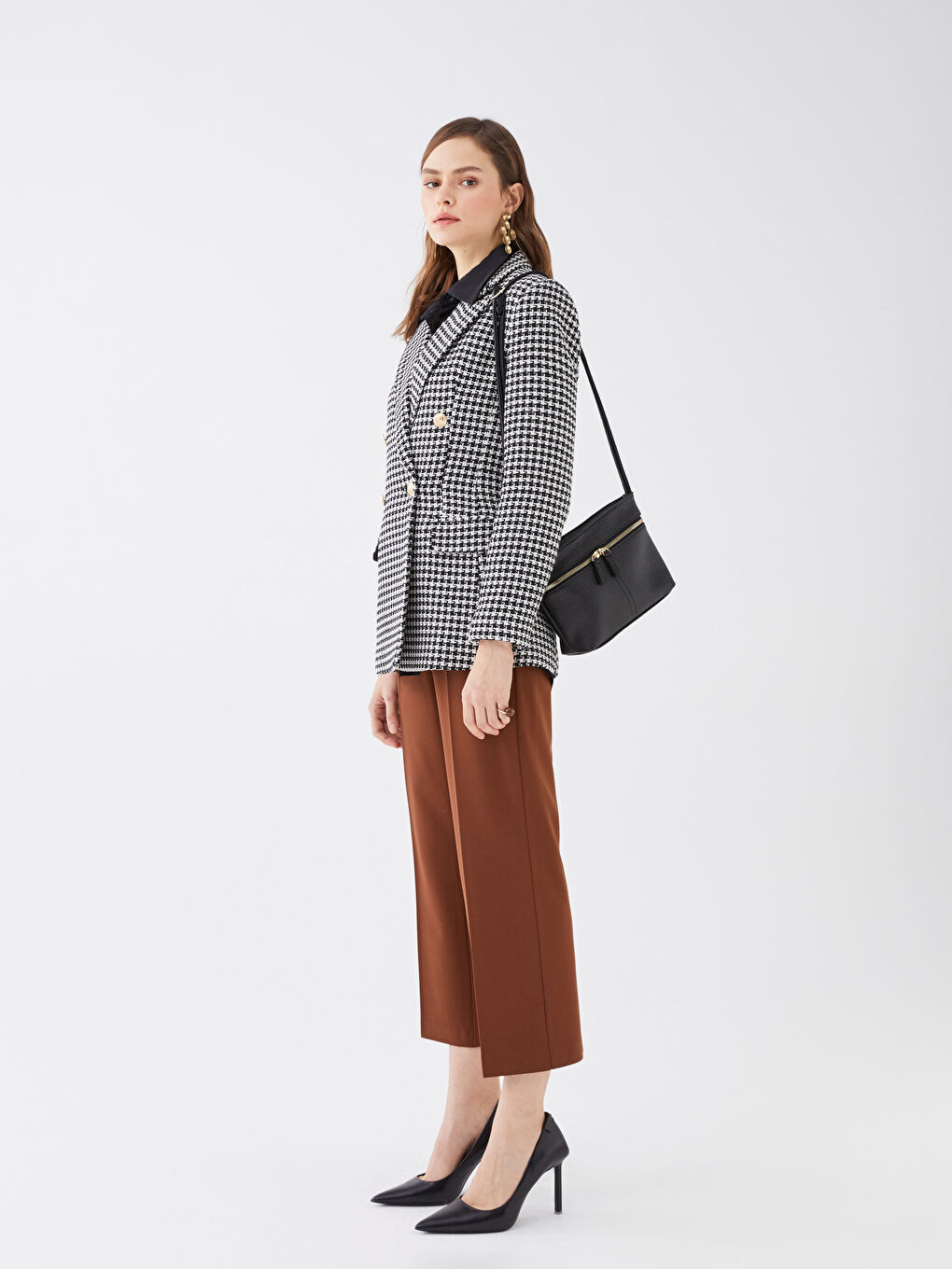 Leather-Look Women's Crossbody Bag -S38685Z8-HUC