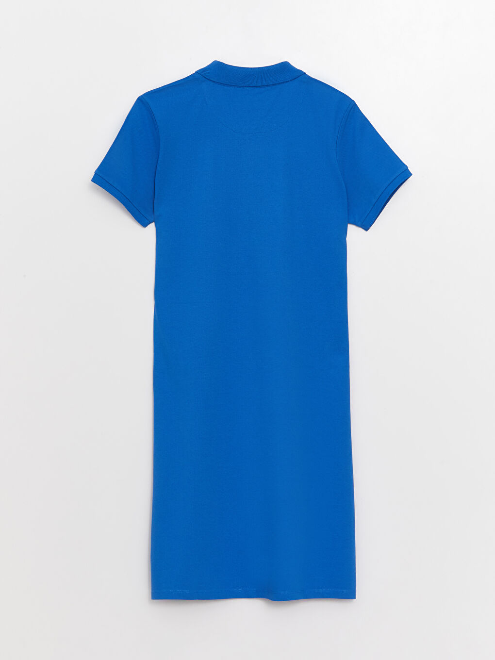 Rochie pentru Femei cu Guler Polo Simplu și Mânecă Scurtă-5