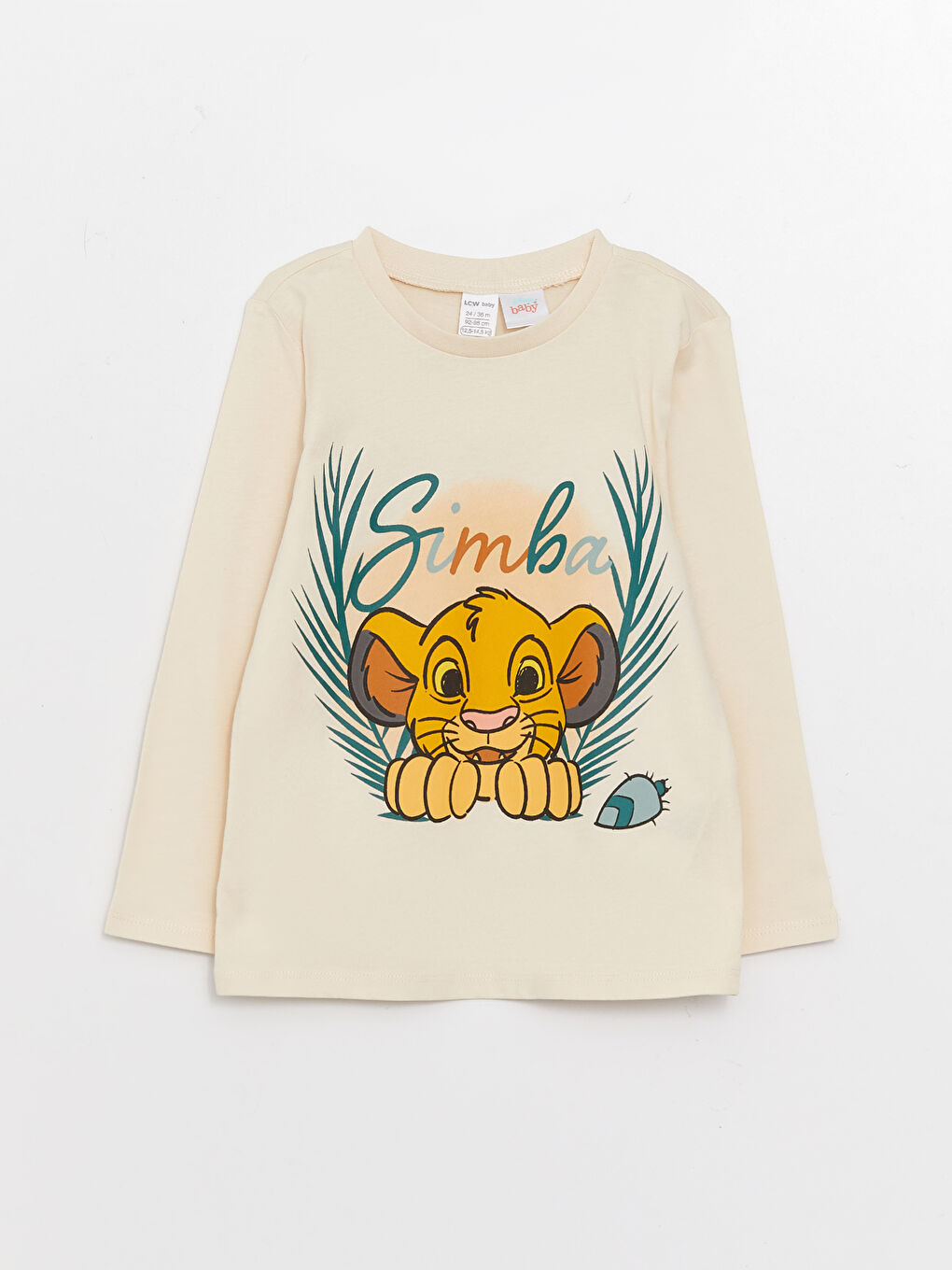 Ensemble de Pyjama pour Bébé Garçons à Manches Longues Col Rond Imprimé Roi Lion-1
