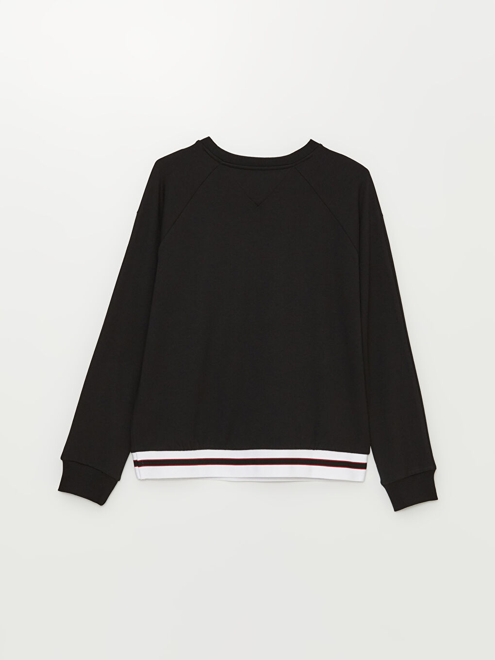 Crew Neck Plain Long Sleeve Women's Sweatshirt-6