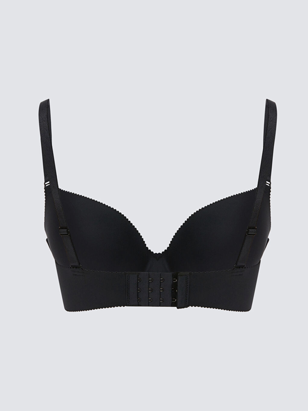 Siyah Balensiz Dolgusuz Düz Tişört Sütyen-1