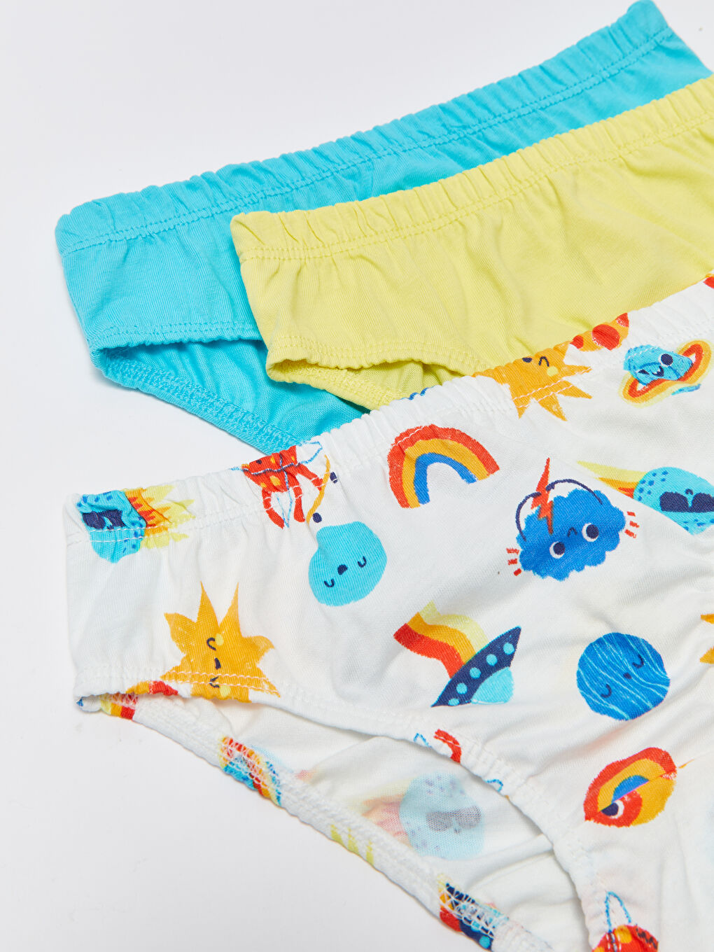 Elastic Waist Printed Baby Boy Panties 3 Pcs-1