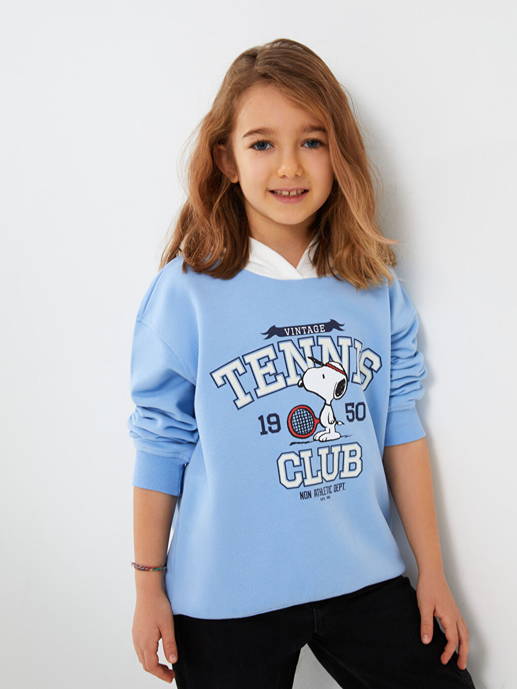 Hoodie Snoopy Printed Long Sleeve Girls' Sweatshirt -S38722Z4-GJY
