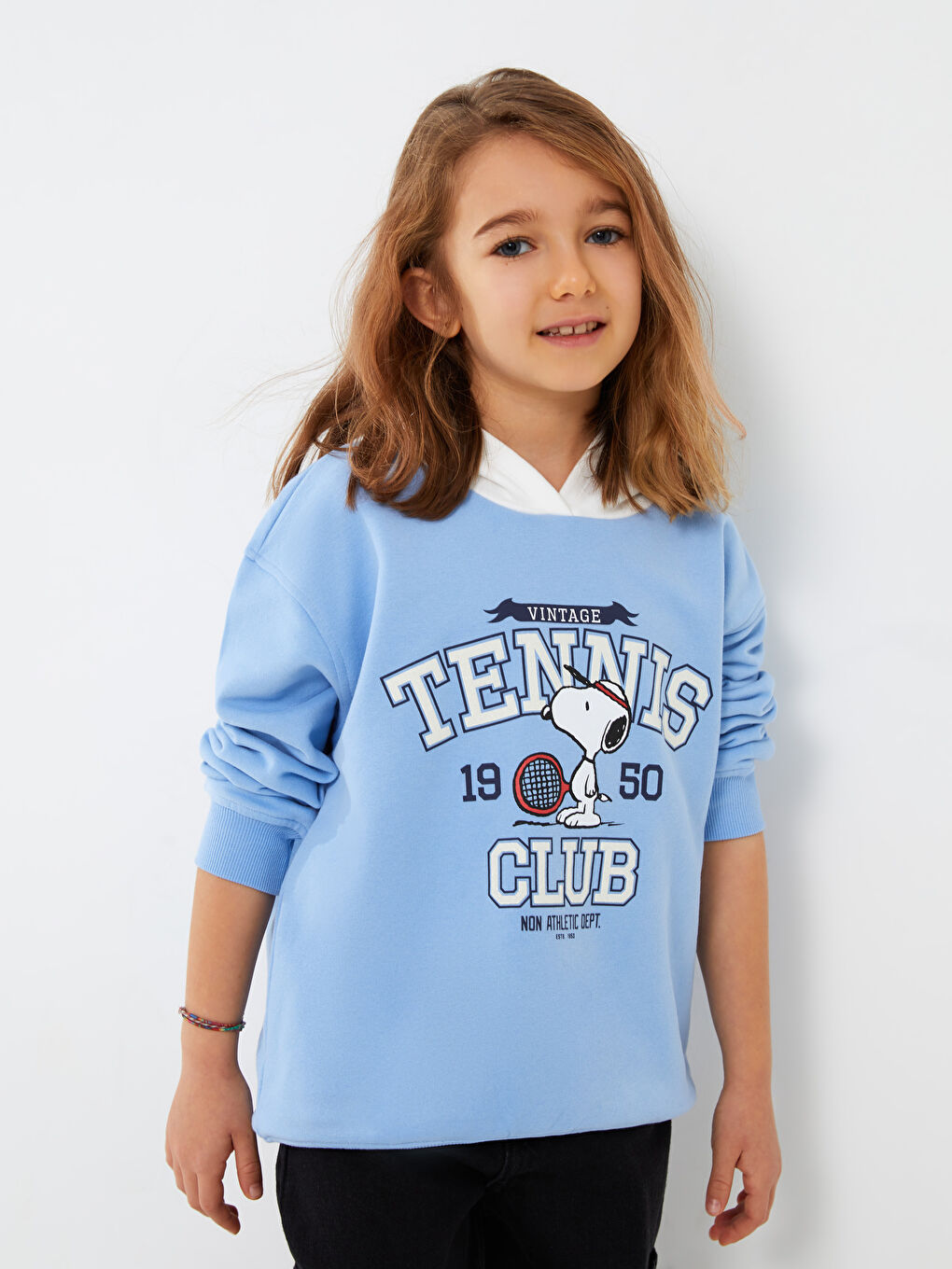 Hoodie Snoopy Printed Long Sleeve Girls' Sweatshirt -S38722Z4-GJY