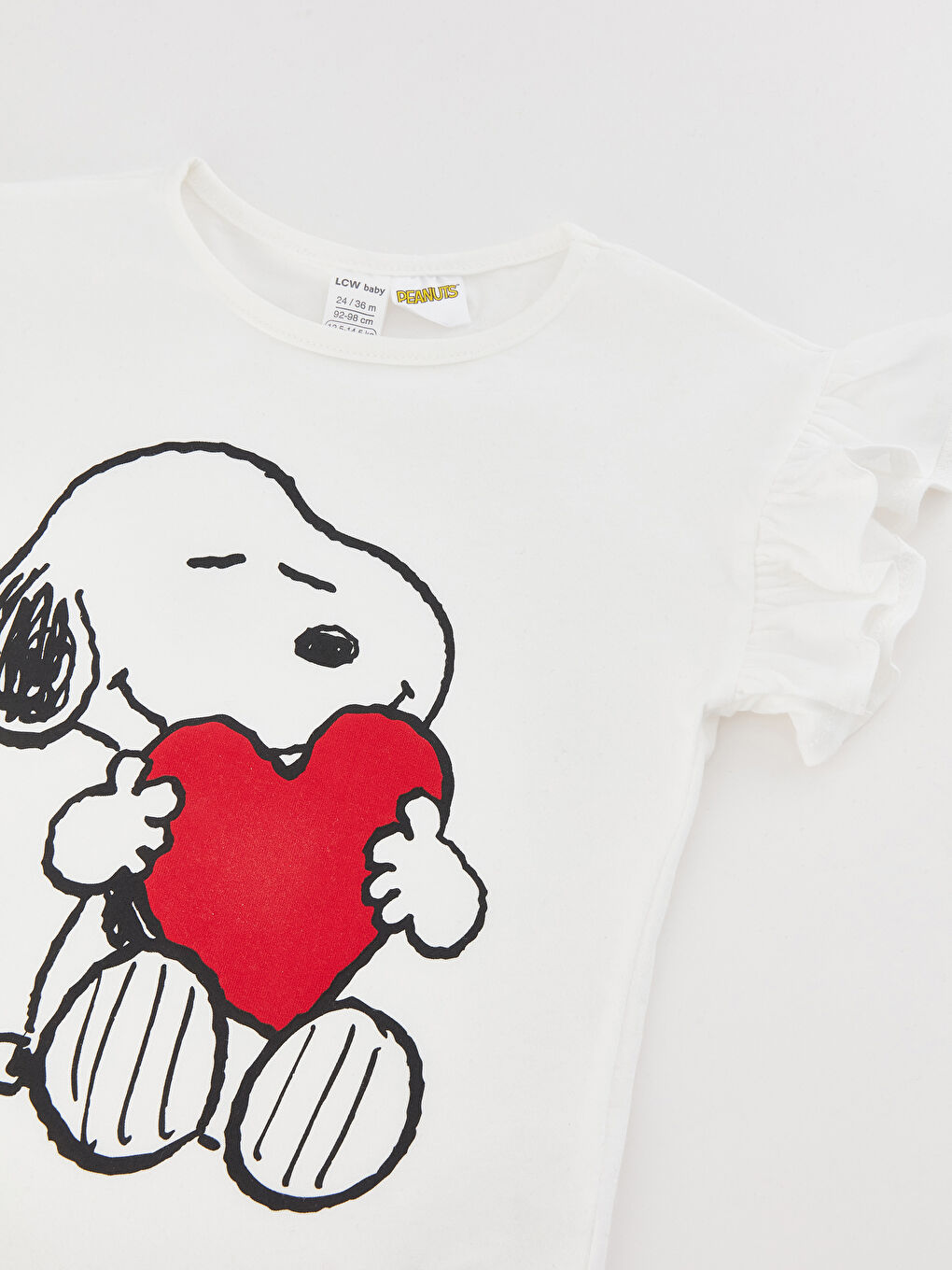 طقم بيجامة مطبوع سنوبي - بنات صغيرات-3