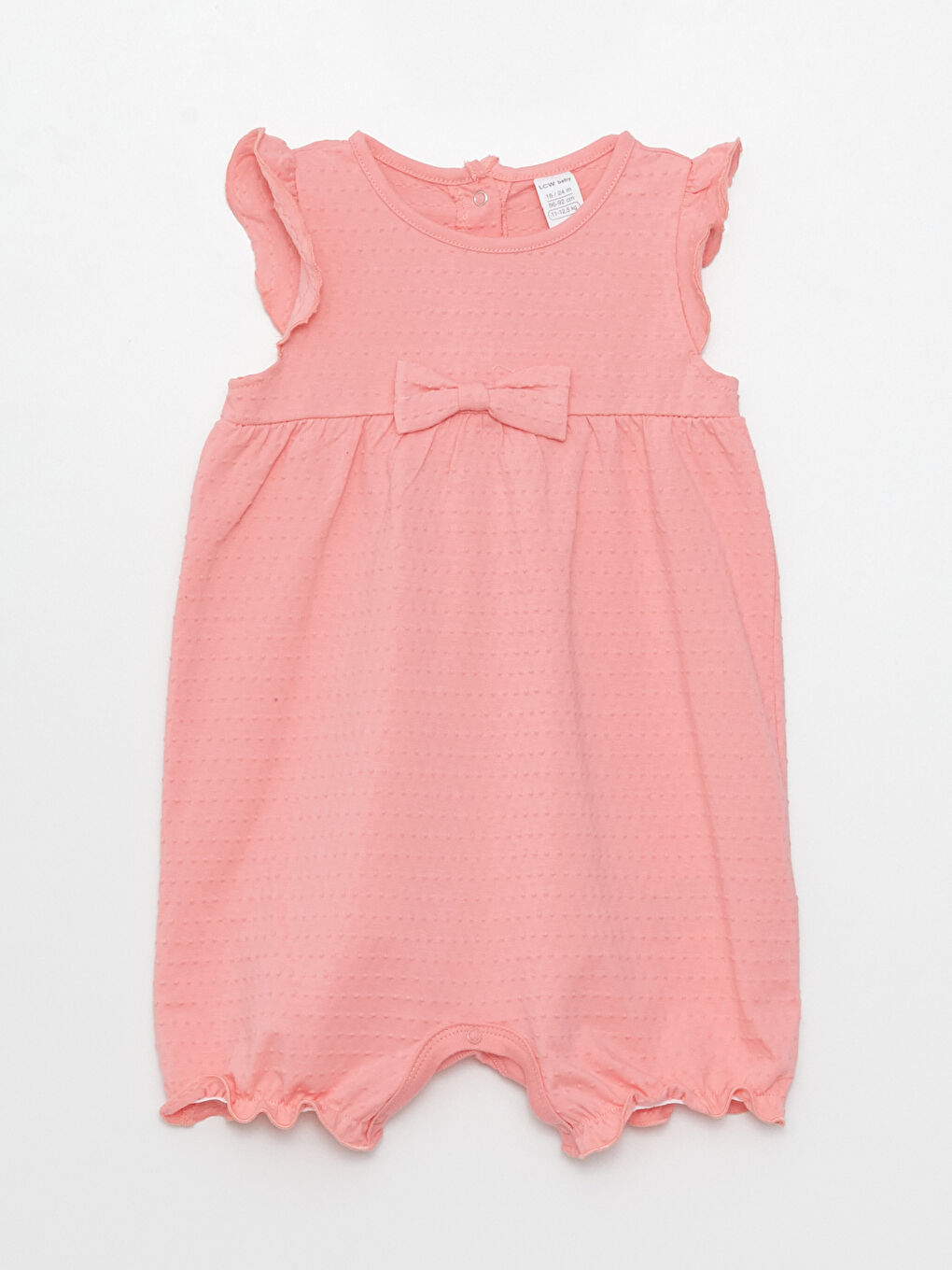 Pembe Bisiklet Yaka Kız Bebek Tulum