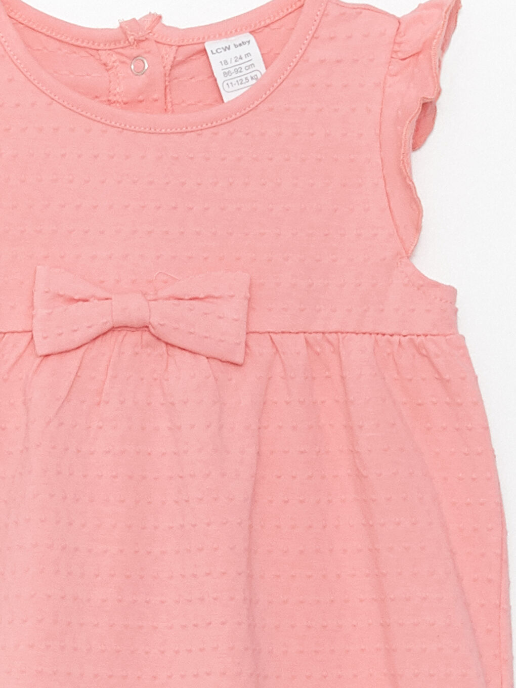 Pembe Bisiklet Yaka Kız Bebek Tulum-3
