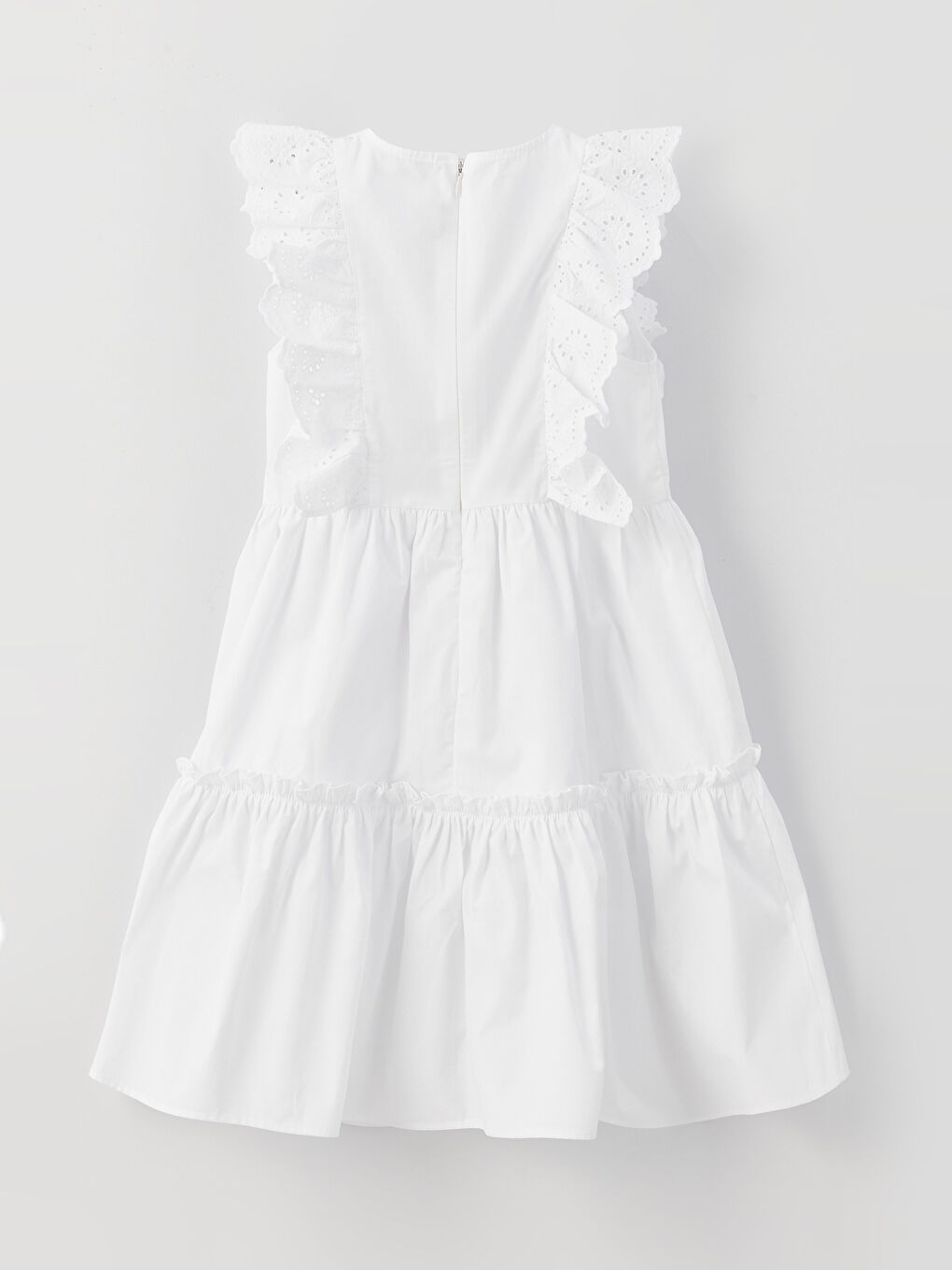 Crew Neck Girls' Dress -S38733Z4-Q6K