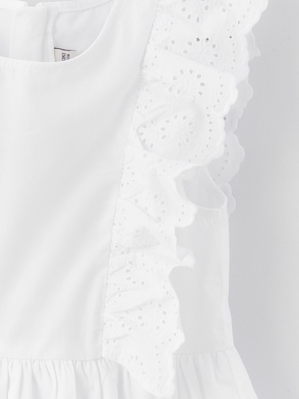 Crew Neck Girls' Dress -S38733Z4-Q6K