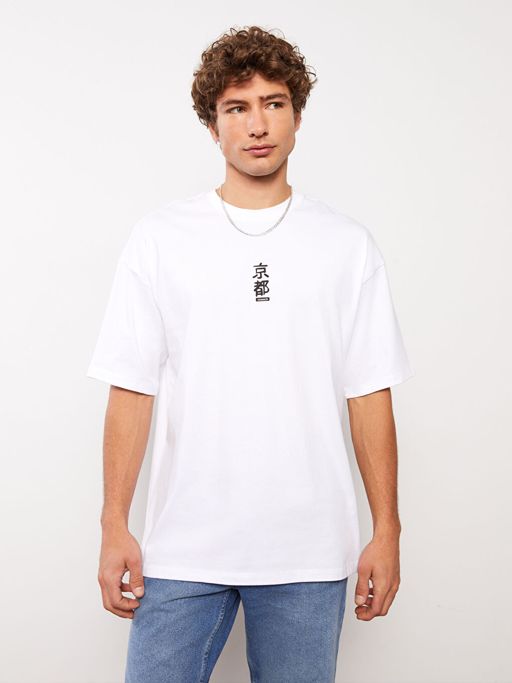 XSIDE Crew Neck Short Sleeve Printed Men's T-Shirt -S38737Z8