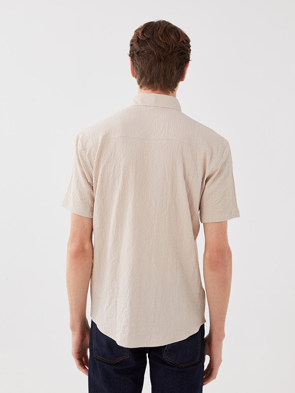 LCW Vision Regular Fit Short Sleeve Men's Shirt -S38745Z8-SYN