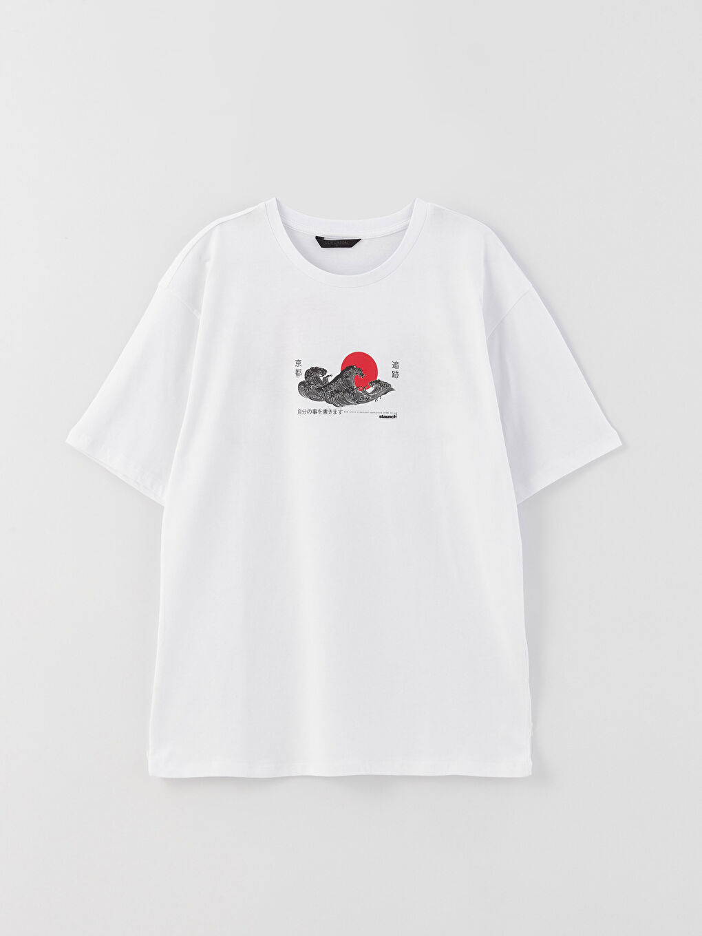 تي شيرت رجال كم قصير كول مدور مطبوع قطن ممشط-4