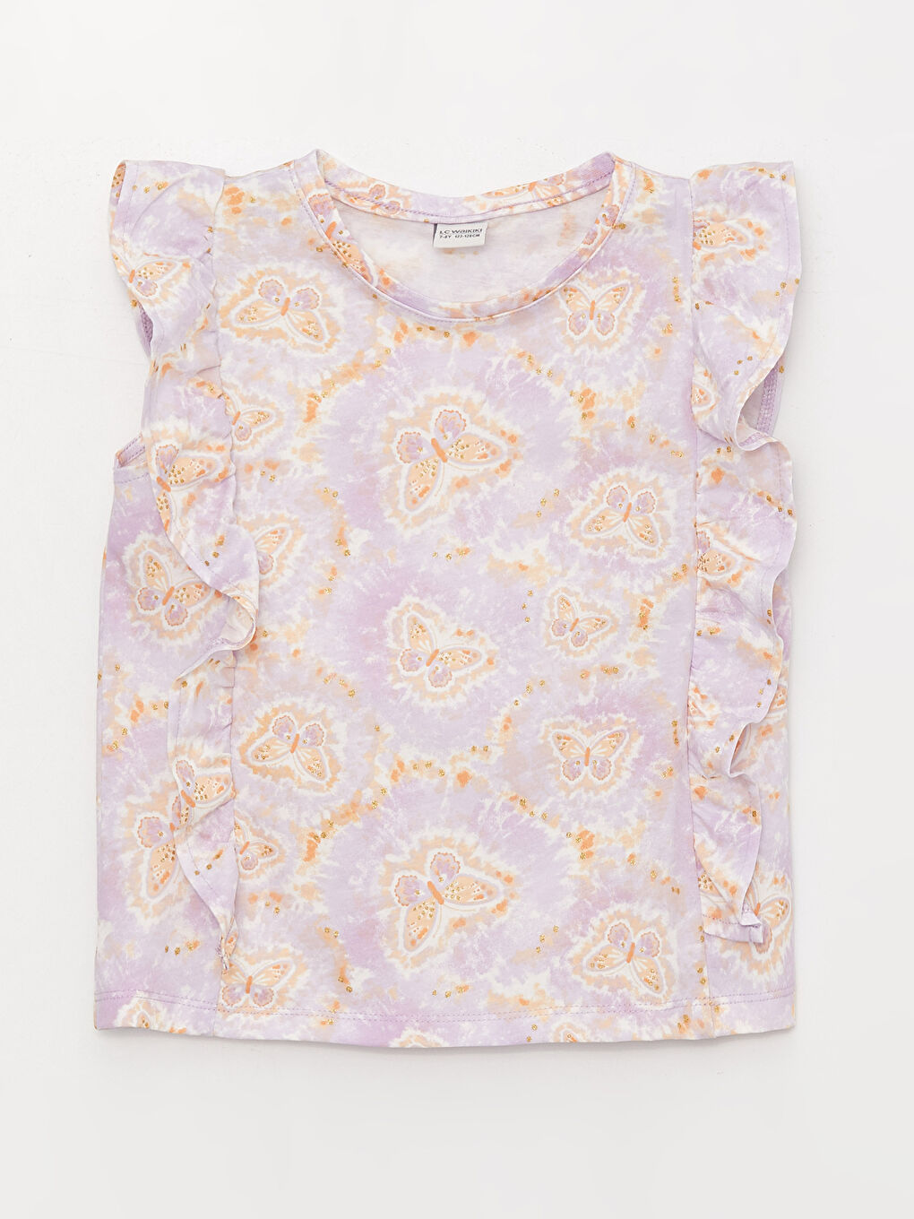 قميص بنات كول مدور منقوش-3