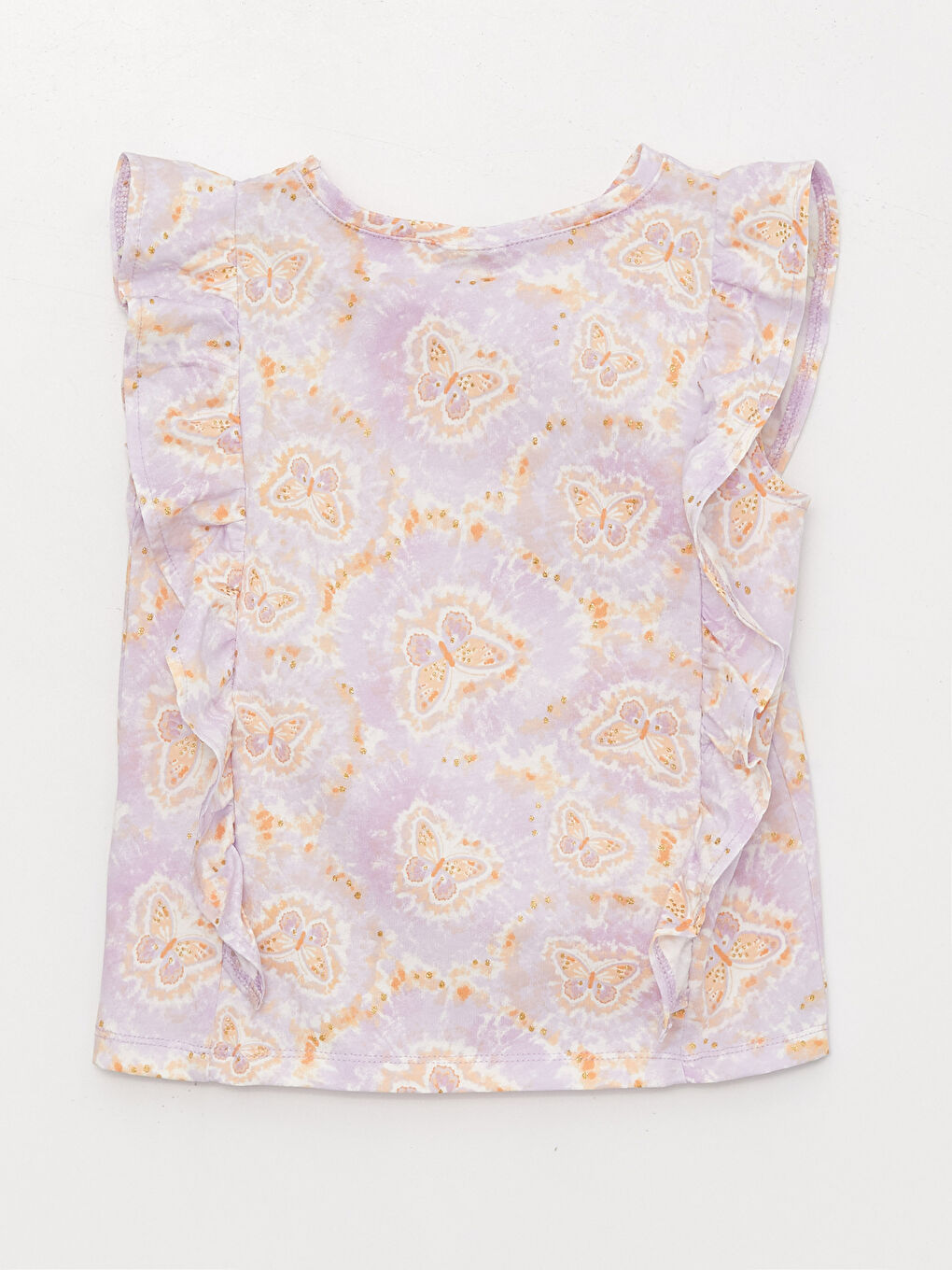 قميص بنات كول مدور منقوش-4