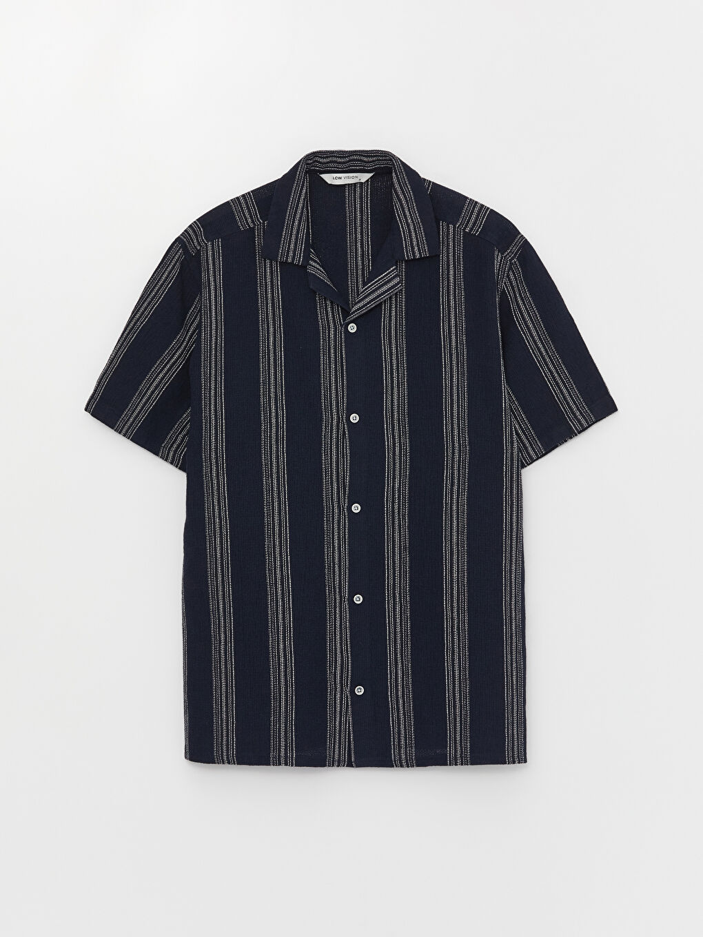 LCW Vision Regular Fit Short Sleeve Striped Men's Shirt