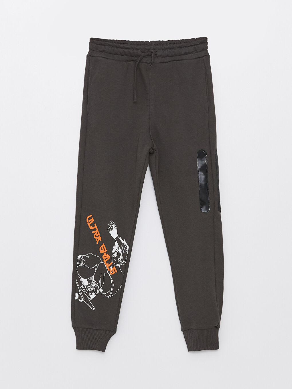 Elastic Waist Printed Boys' Jogger Sweatpants -S38776Z4-HDE