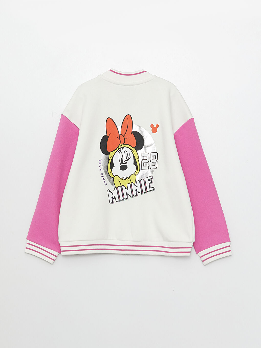 LCW Kids Minnie Mouse Printed Long Sleeve Girls' College Jacket -S38806Z4-FDU