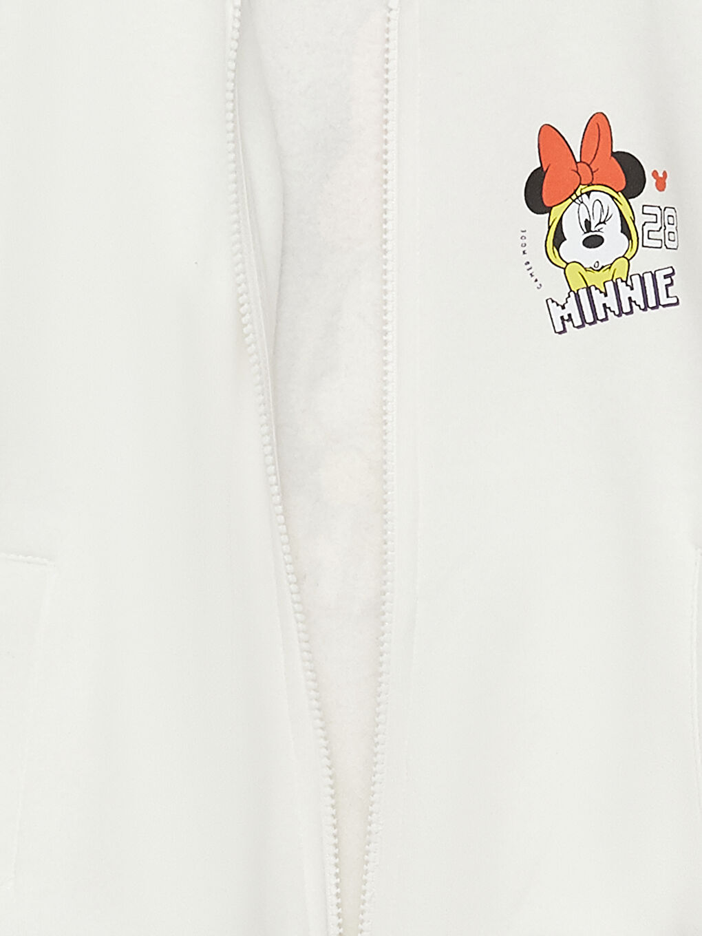 LCW Kids Minnie Mouse Printed Long Sleeve Girls' College Jacket -S38806Z4-FDU