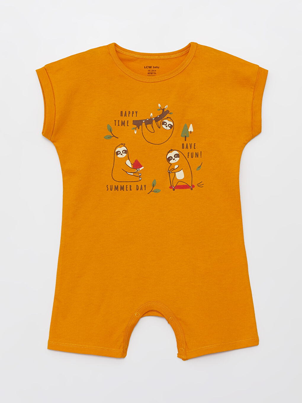 Crew Neck Short Sleeve Printed Baby Boy Rompers 2 Pack -S38824Z1-S6S