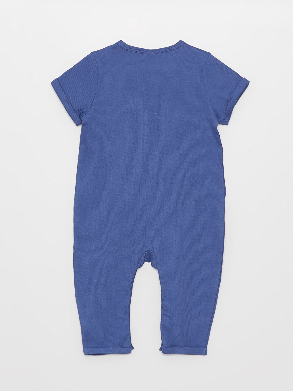 Crew Neck Short Sleeve Baby Boy Jumpsuit-1