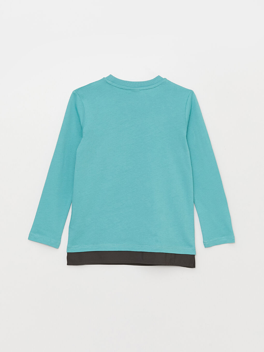 LCW Kids Crew Neck Printed Long Sleeve Boys' T-Shirt -S38844Z4-GLU