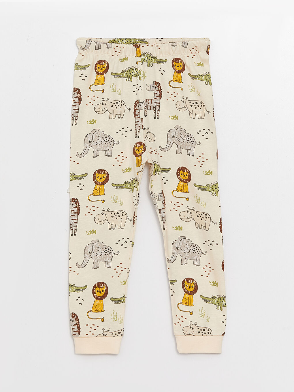 Crew Neck Long Sleeve Printed Baby Boy Pajama Set-2