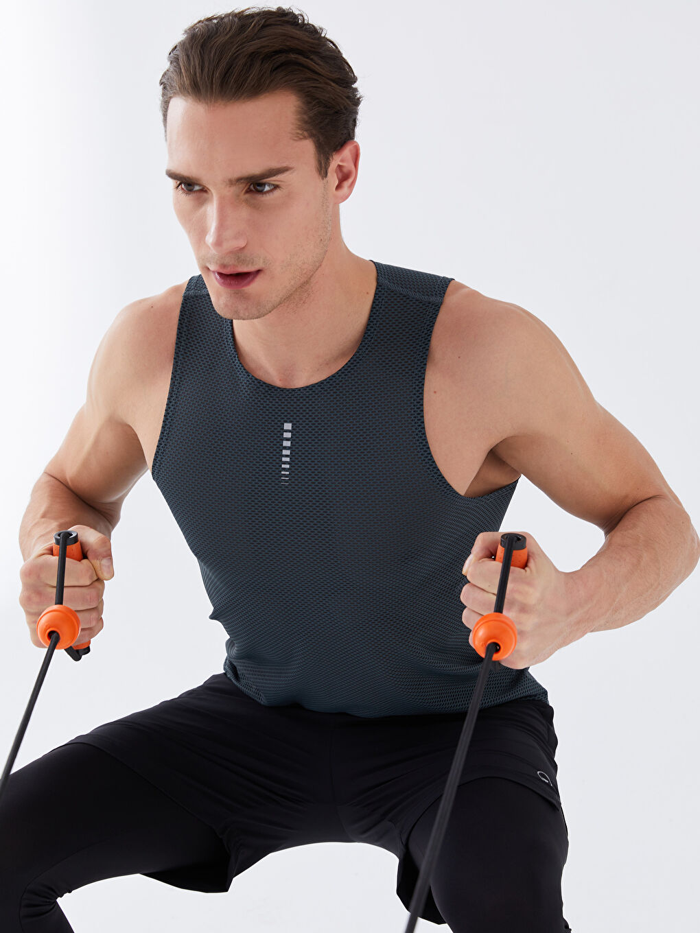 Crew Neck Men's Sleeveless T-Shirt -S38862Z8-LZF
