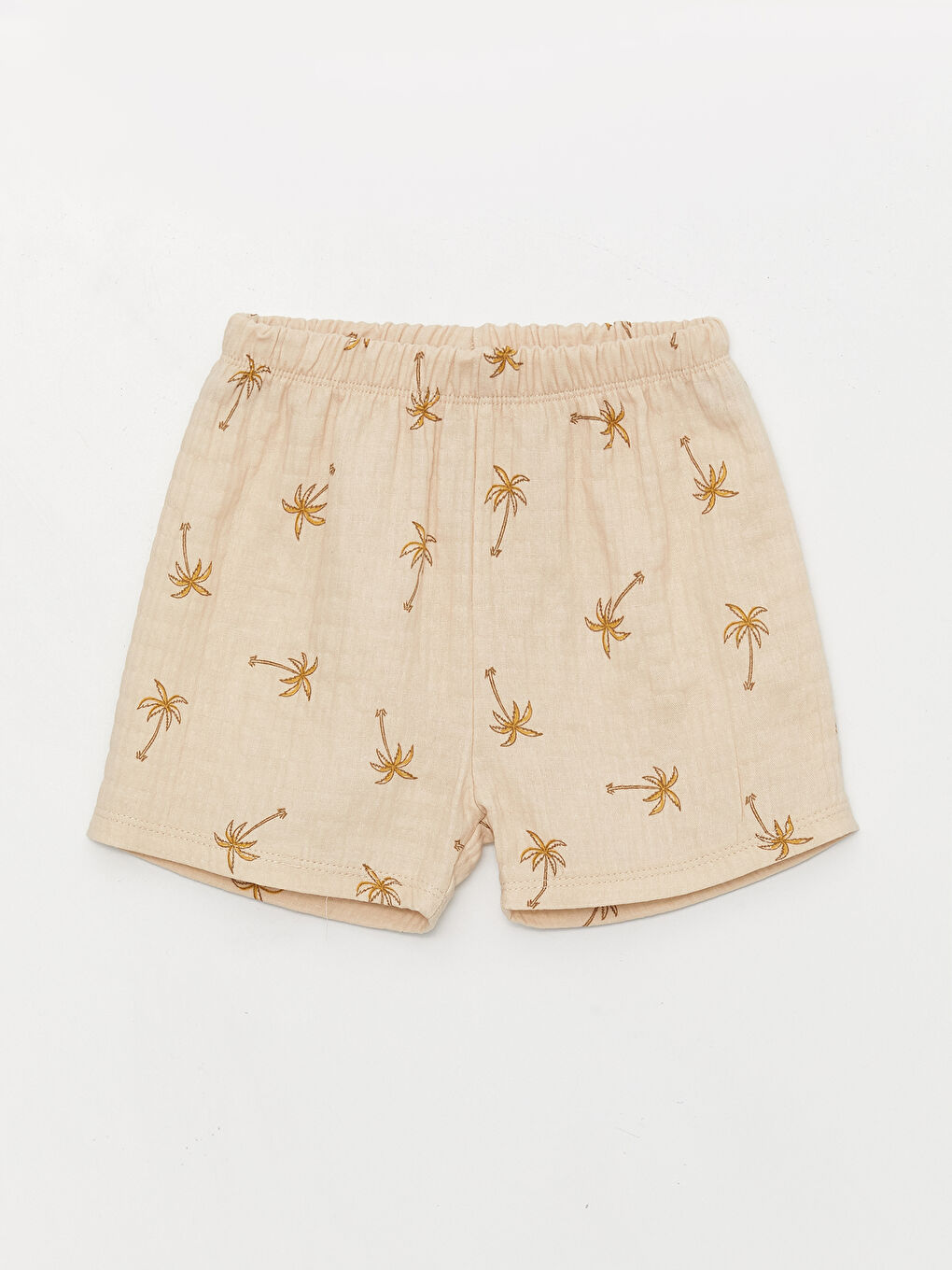 LCW baby Bej Polo Yaka Kısa Kollu Erkek Bebek Pijama Takımı - 2