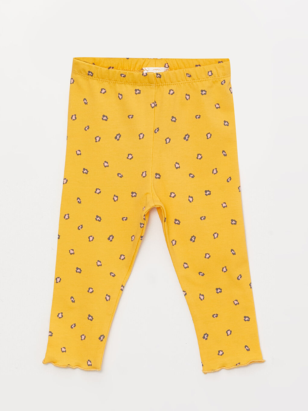 طقم بنت رضع ٣ قطع مطبوع بياقة دائرية وكم قصير-2