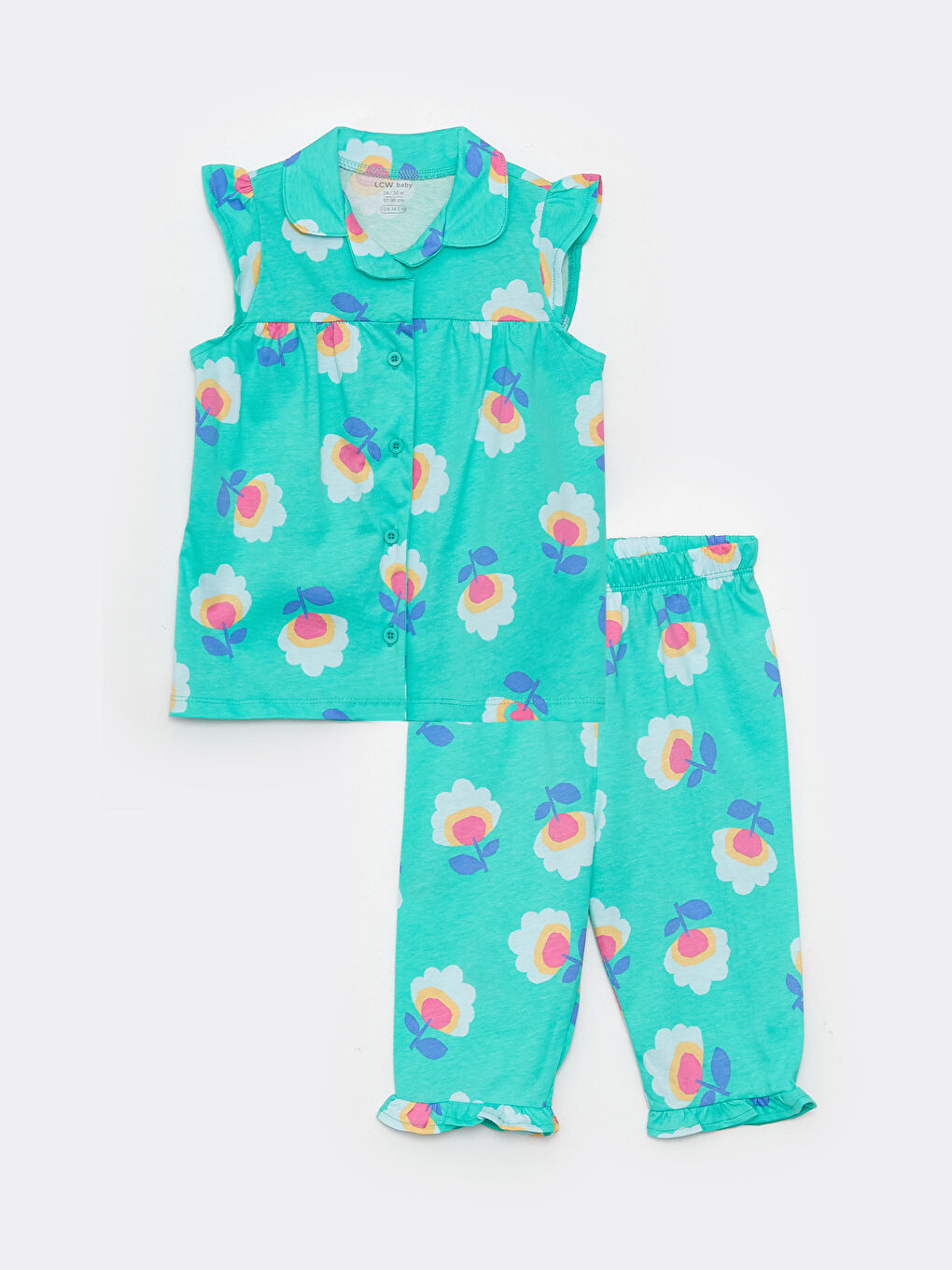 Printed Baby Girl Pajamas Set