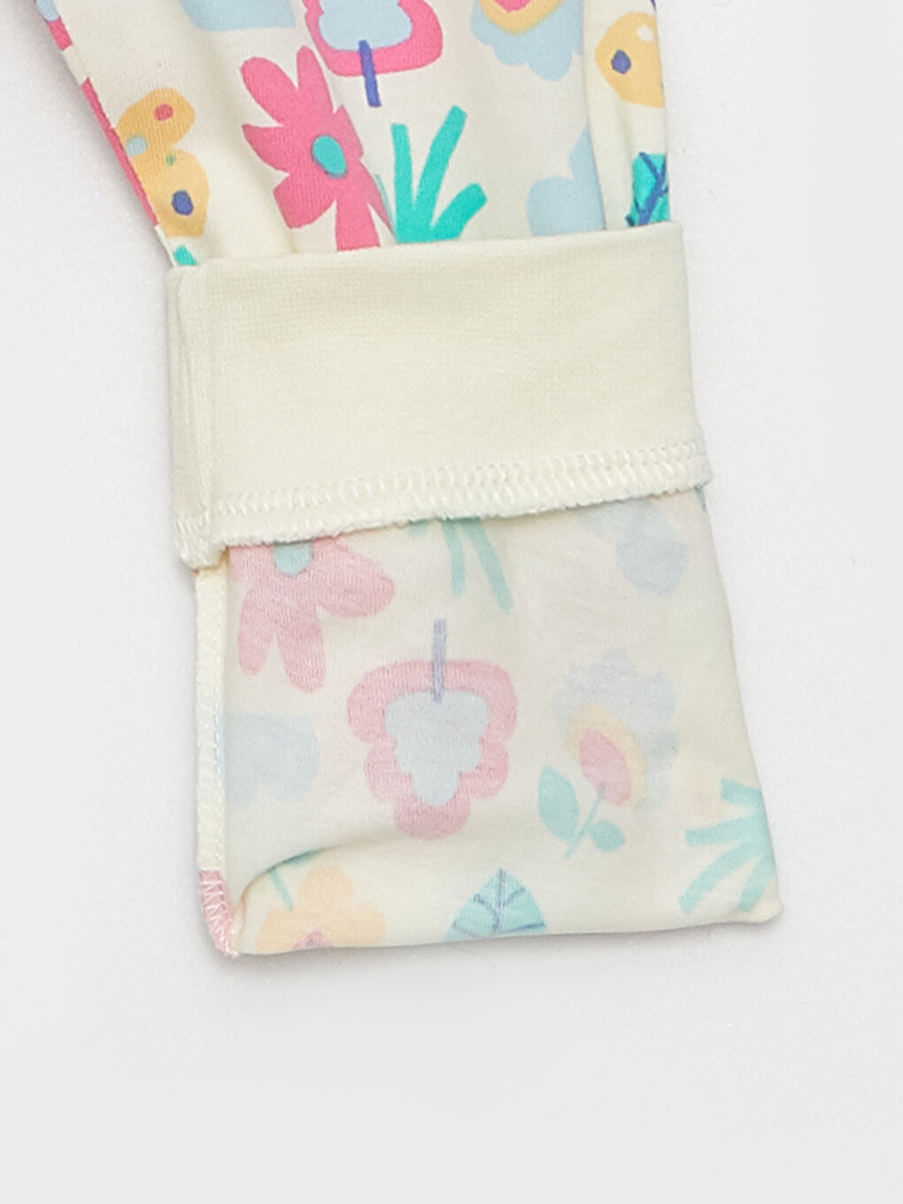 Crew Neck Short Sleeve Printed Baby Girls' Pyjama Set-4