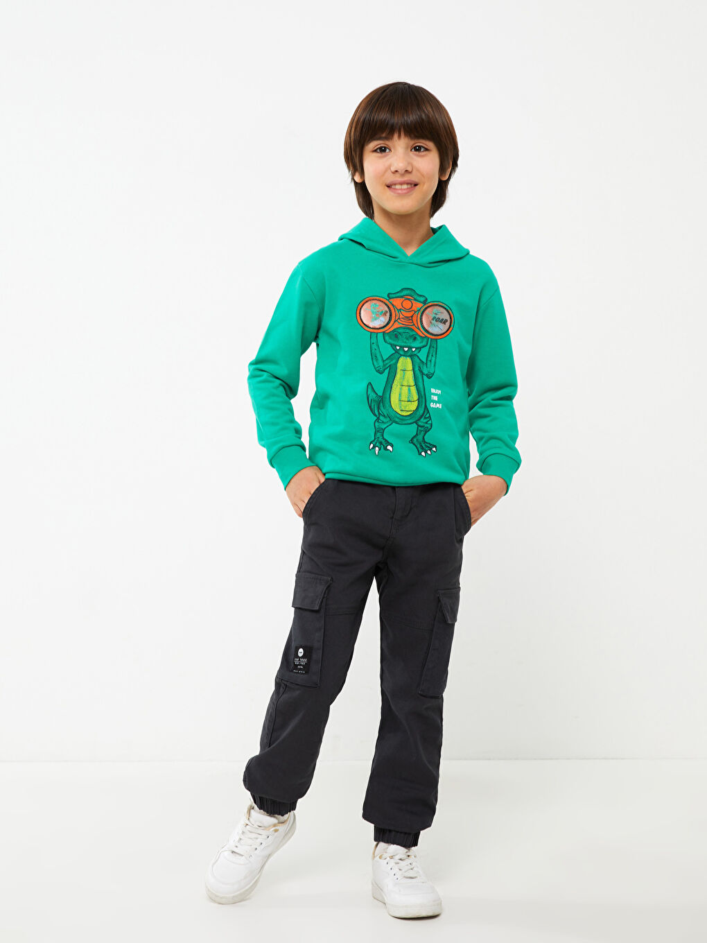 بنطلون كارغو جوجر أولاد جبردين سادة