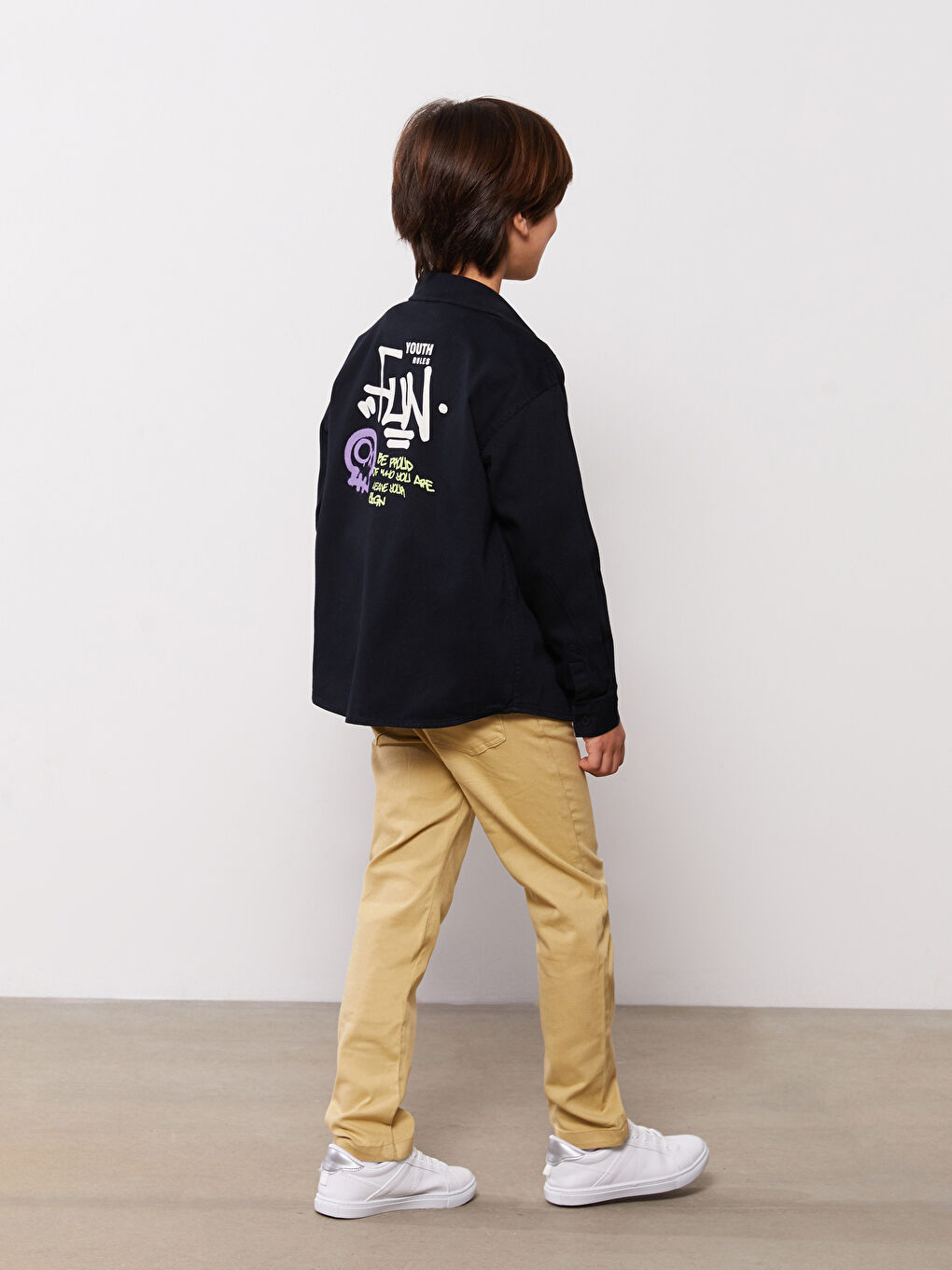Comfortable Fit Gabardine Boy Shirt -S38888Z4-K3W