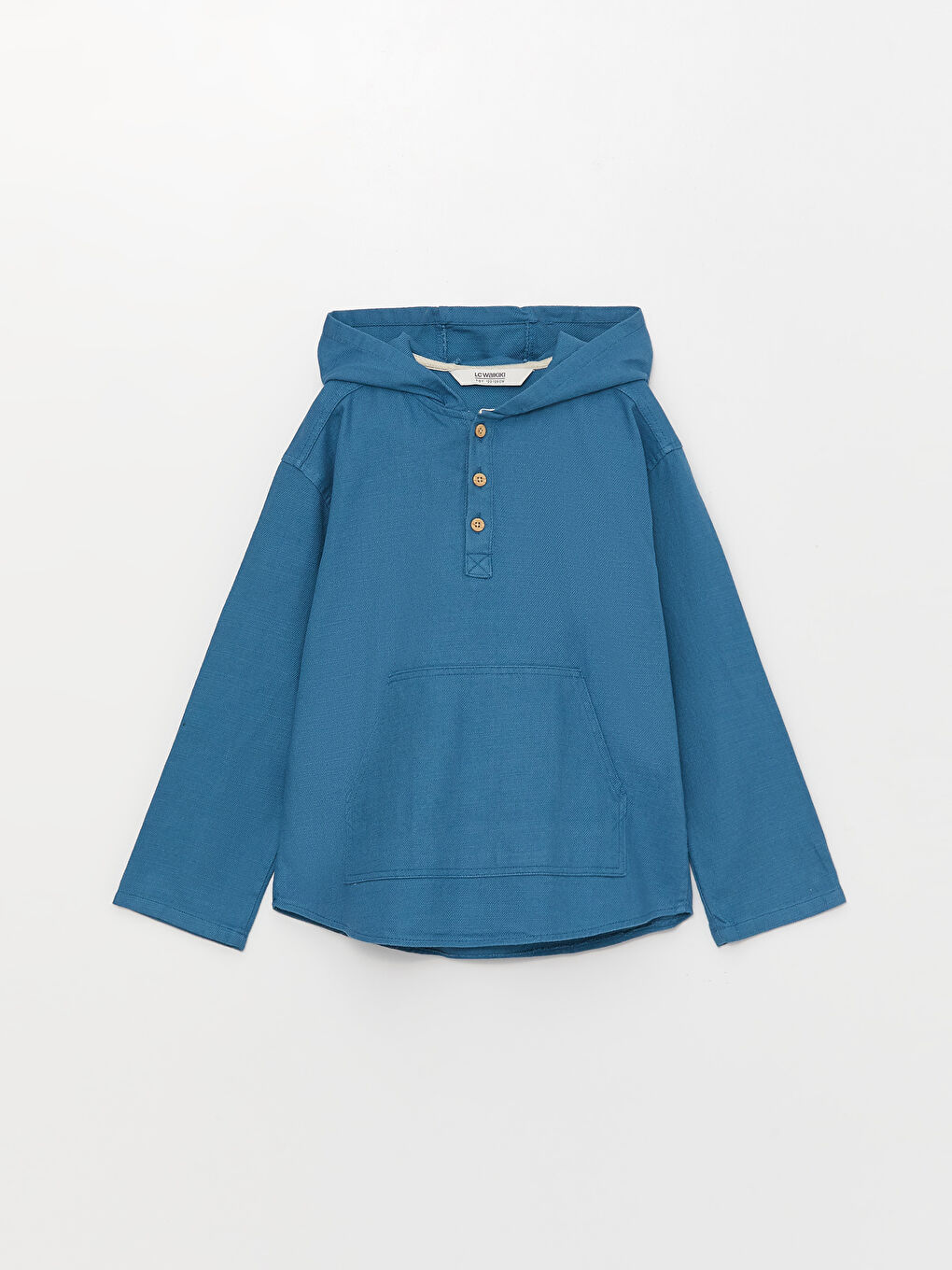 LCW Kids Relaxed Fit Hooded Boys' Shirt -S38892Z4-HBE