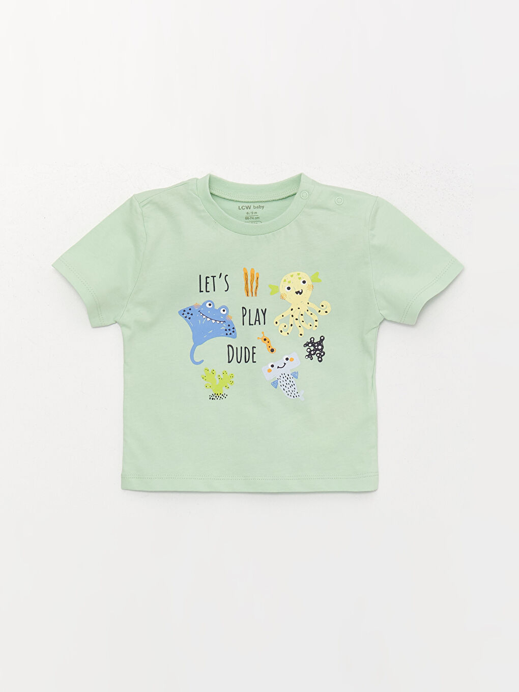 ハローくん LCW baby Crew Neck Short Sleeve Printed Baby Boys' T-Shirt