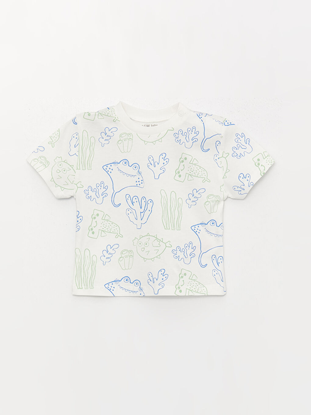 Lot de 2 T-Shirts pour Bébé Garçons à Manches Courtes et Col Rond Imprimés-2