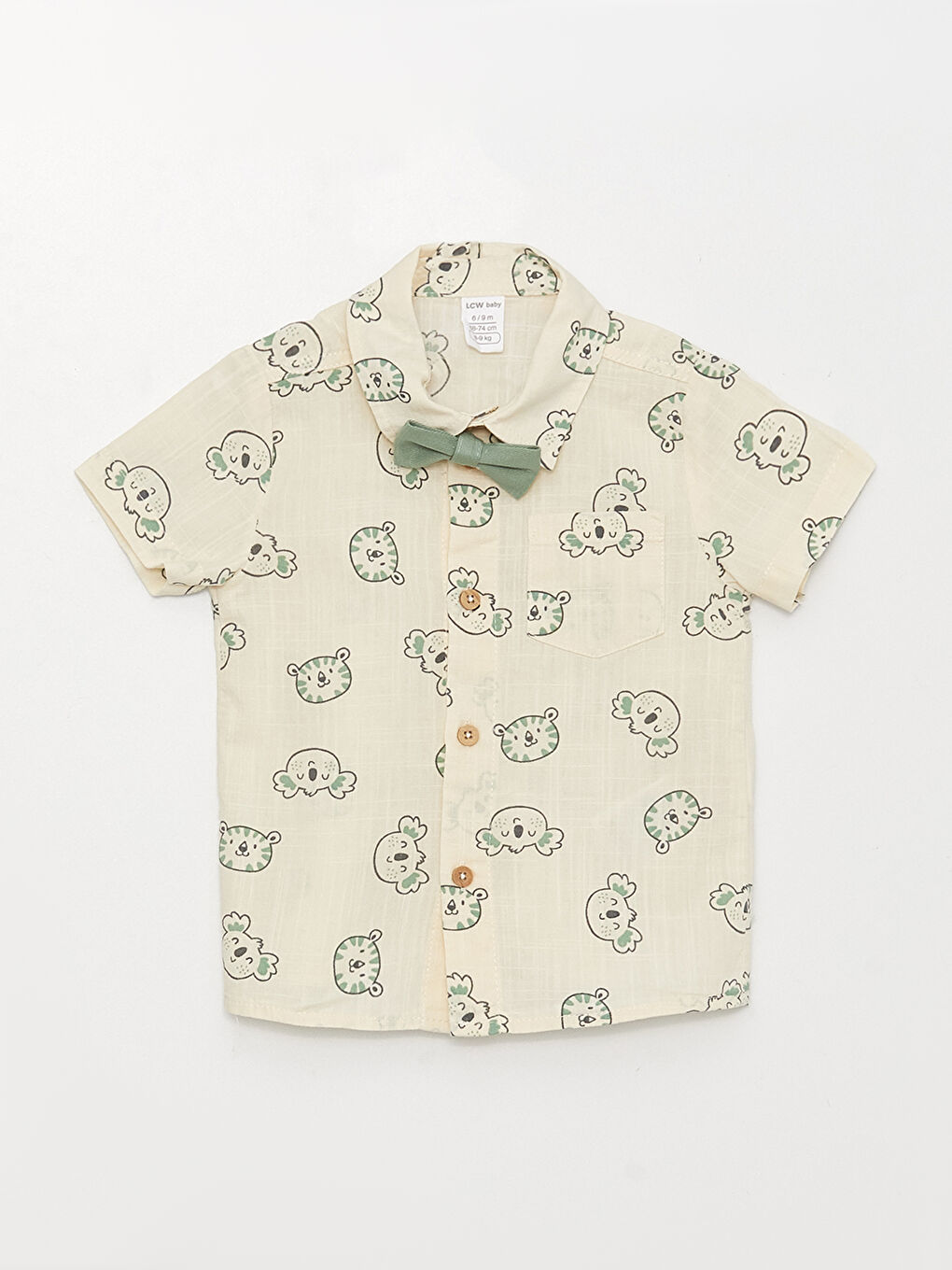 қысқа жеңді принтті ұл бала жейдесі мен шорты 2 бөліктен тұратын жинақ-1