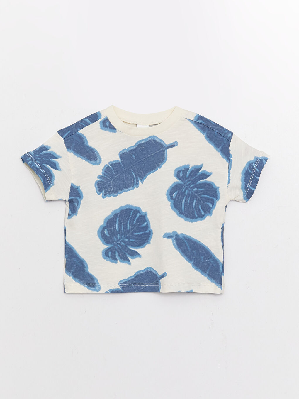 Crew Neck Short Sleeve Patterned Baby Boys' T-Shirt and Pants 2 Pack Set-1