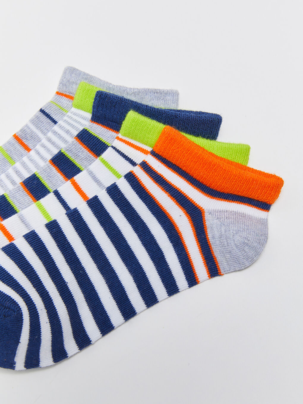 Karışık Çizgili Erkek Çocuk Patik Çorap 5'li-2