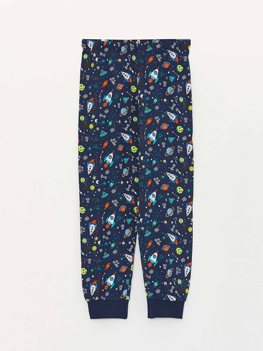 Crew Neck Printed Short Sleeve Boys' Pyjama Set-2