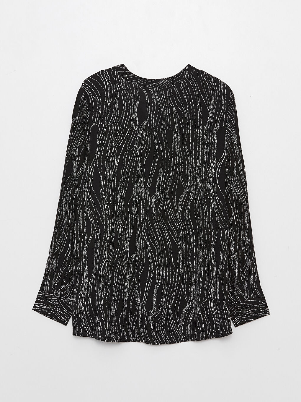 LCW Grace Notch Neck Patterned Long Sleeve Women's Blouse -S38958Z8-LQJ