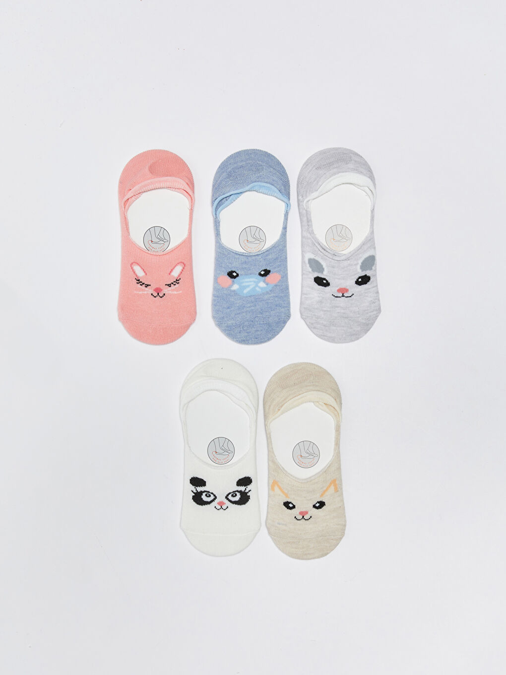 Mercan Desenli Kız Çocuk Babet Çorap 5'li