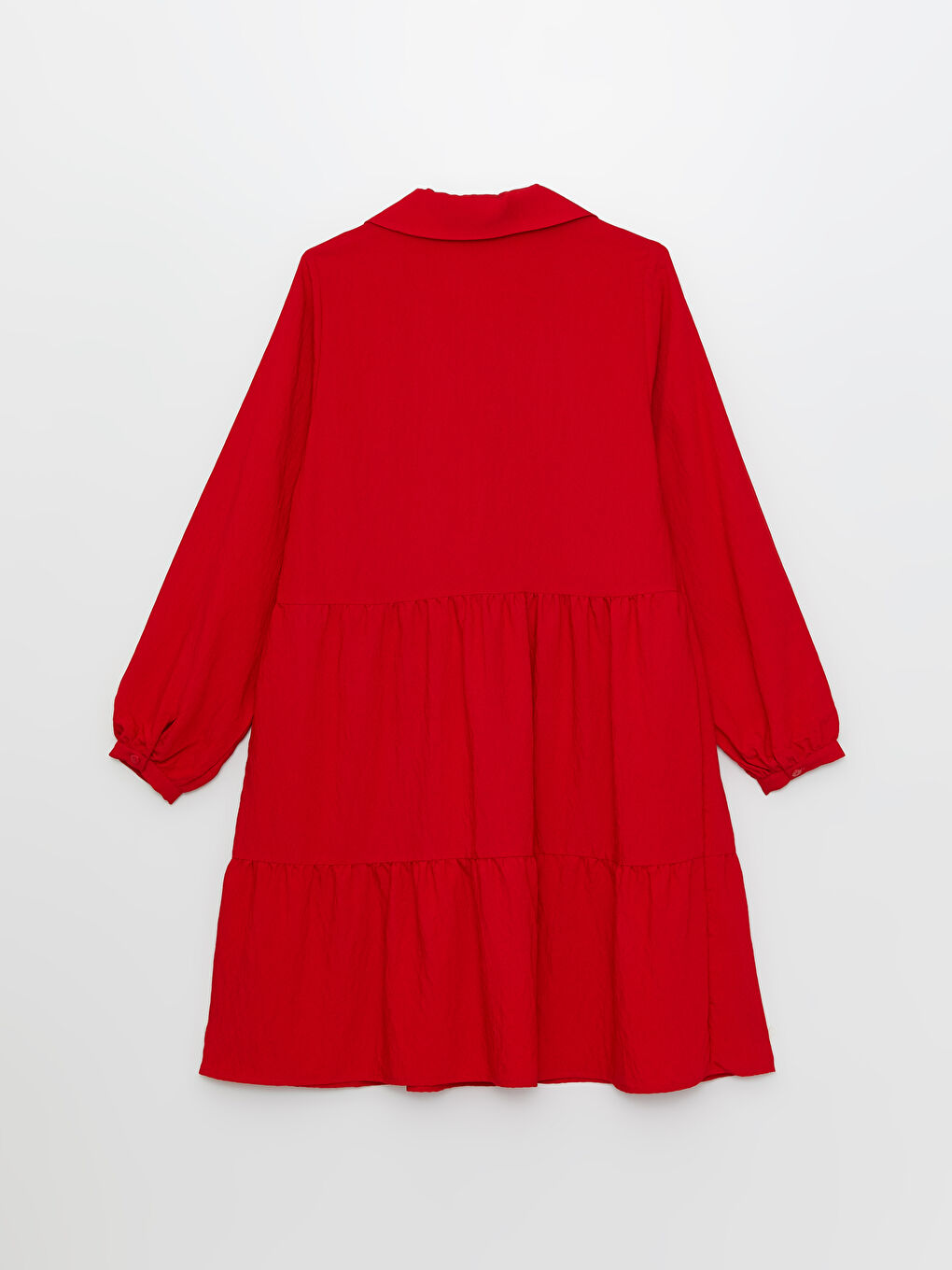 Polo Collar Straight Long Sleeve Women's Shirt Dress -S39005Z8-KYV