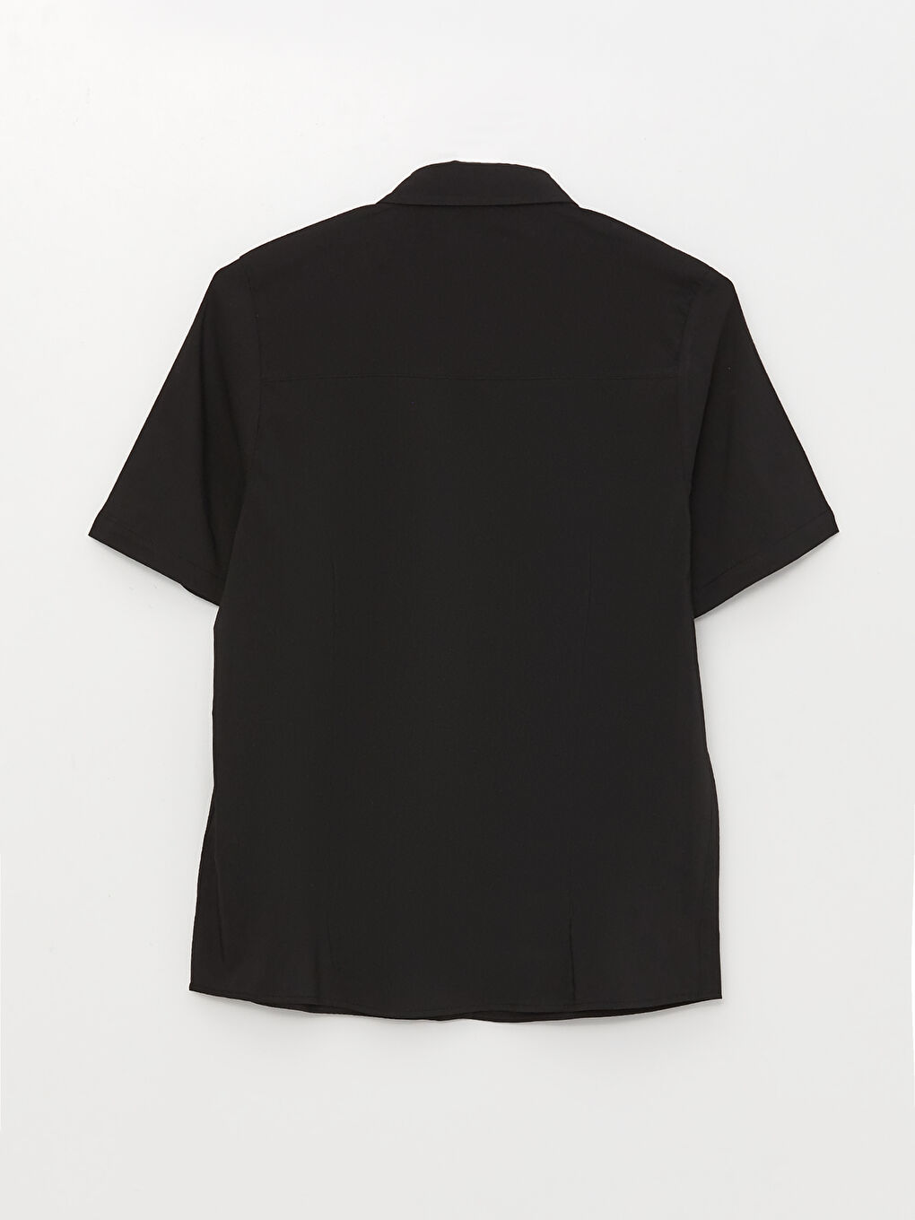 LCWAIKIKI Classic Women's Short-Sleeve Poplin Shirt With Front Buttons -S39008Z8-CVL
